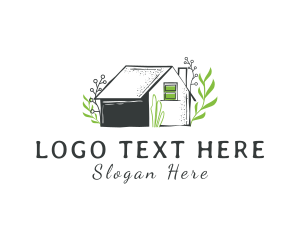 Plants - Botanical House Garden Cottage logo design