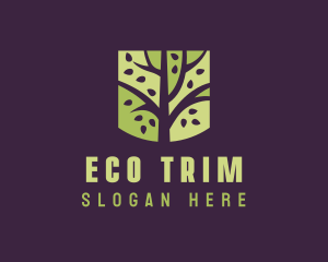 Eco Garden Tree logo design