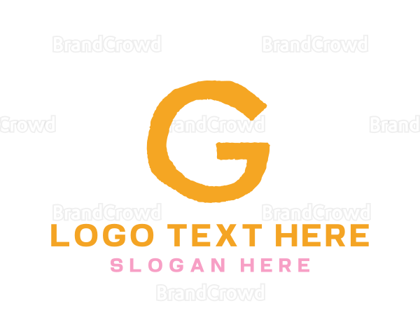 Preschool Orange Letter G Logo