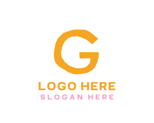 Preschool - Preschool Orange Letter G logo design
