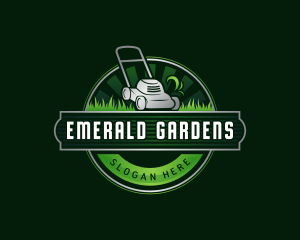 Lawn Gardening Mower logo design