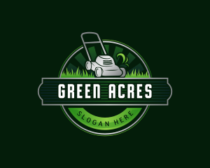 Mowing - Lawn Gardening Mower logo design