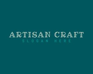 Crafty - Playful Outlined Business logo design