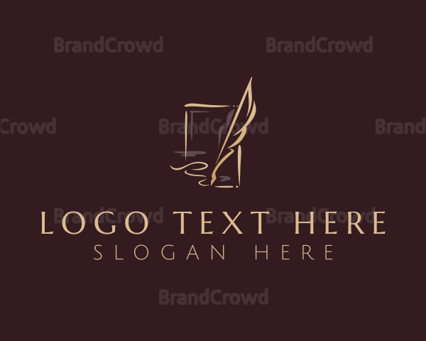 Quill Feather Calligraphy Logo