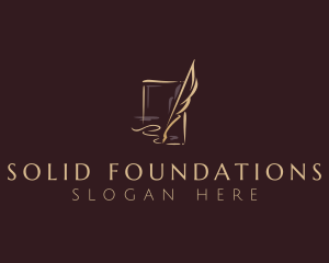 Quill Feather Calligraphy Logo