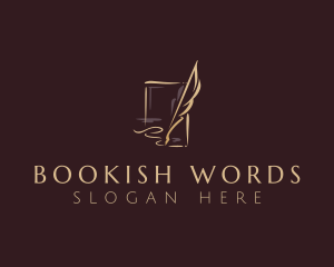 Literary - Quill Feather Calligraphy logo design