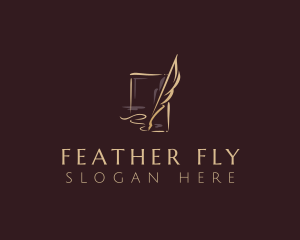 Quill Feather Calligraphy logo design