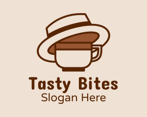 Coffee Cup Fedora  Logo