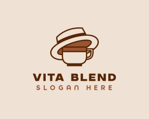 Coffee Cup Fedora  Logo