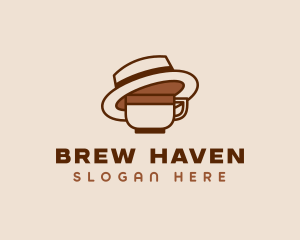 Coffee Cup Fedora  logo design