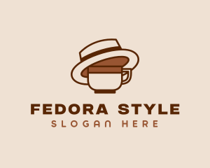 Coffee Cup Fedora  logo design