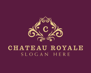 Royal Crown Wreath logo design