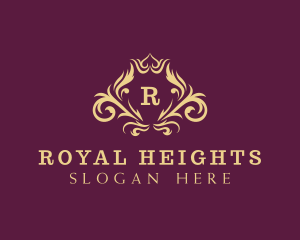 Royal Crown Wreath logo design