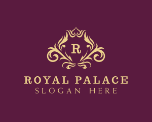 Royal Crown Wreath logo design