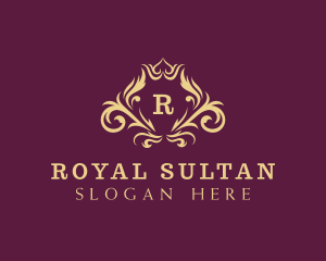 Royal Crown Wreath logo design