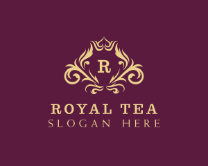 Royal Crown Wreath logo design