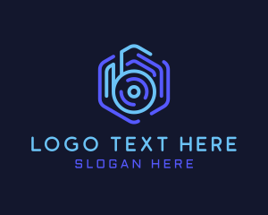 Cryptocurrency - Hexagon DJ Audio logo design