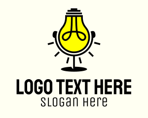 Idea - Lightbulb Creative Podcast logo design