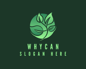 Arborist - Green Leaf Vegan Circle logo design