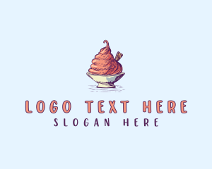 Gelato - Sweet Ice Cream logo design