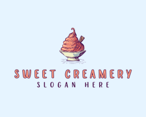 Sweet Ice Cream logo design