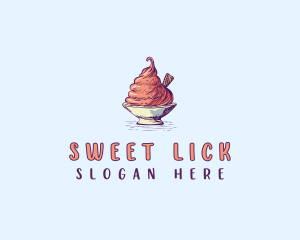 Sweet Ice Cream logo design