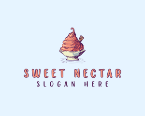 Sweet Ice Cream logo design