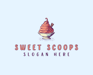 Gelato - Sweet Ice Cream logo design