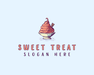 Sweet Ice Cream logo design