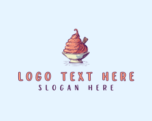 Creamery - Sweet Ice Cream logo design