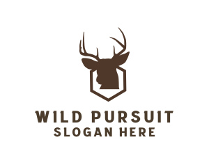 Hunt - Deer Hunting Wildlife logo design