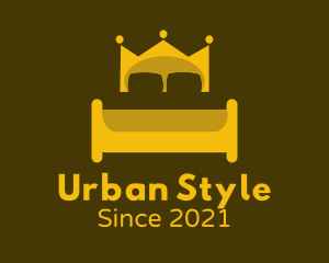 Furniture Design - Queen Crown Bed logo design