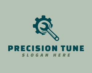 Mechanic Wrench Gear logo design