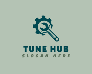 Mechanic Wrench Gear logo design