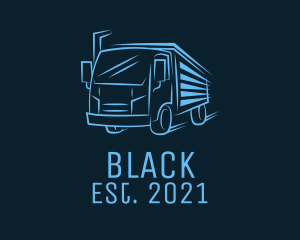 Trailer - Blue Express Truck logo design