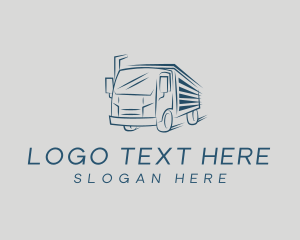 Transportation - Blue Express Truck logo design