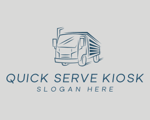 Blue Express Truck logo design