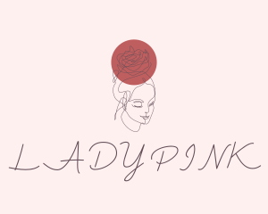 Pretty Rose Lady logo design