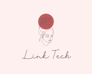 Pretty - Pretty Rose Lady logo design