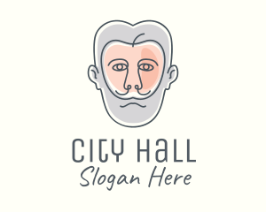 Mayor - Hipster Apple Man logo design