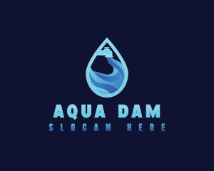 Faucet Aqua Water logo design