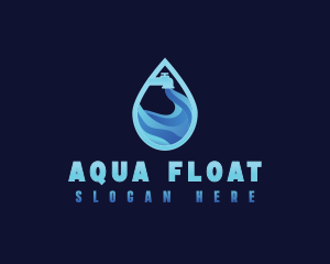 Faucet Aqua Water logo design