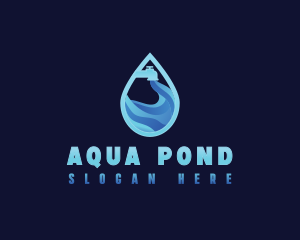 Faucet Aqua Water logo design