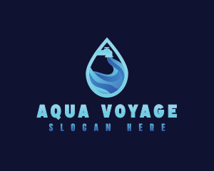 Faucet Aqua Water logo design