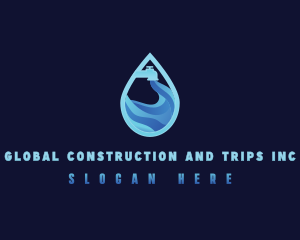 Purified - Faucet Aqua Water logo design