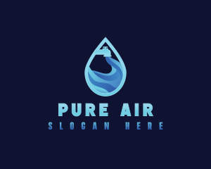 Faucet Aqua Water logo design