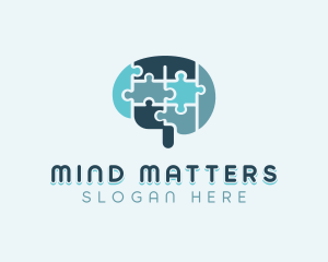 Brain - Brain Jigsaw Puzzle logo design