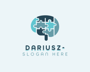 Jigsaw - Brain Jigsaw Puzzle logo design