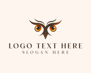 Owl - Bird Eye Safari logo design