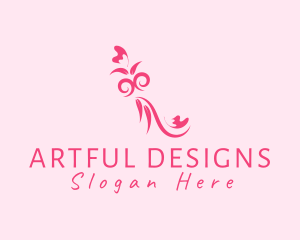 Elegant Flower Decor logo design